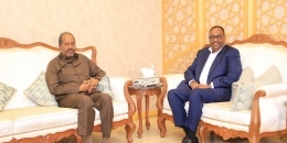 Somali President holds a meeting with the heads of Puntland state