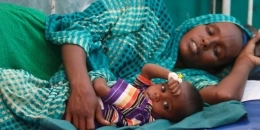 In drought-stricken Somalia, a diarrhoea epidemic has killed 20 people