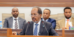 Somali president briefs the parliament on his foreign trips