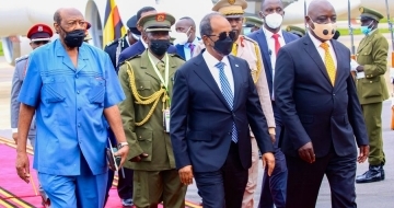 Somalia president in Uganda for 2nd visit in two months