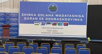 An event to sign election deal underway in Mogadishu