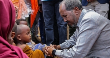 Somali president appeals for life-saving aid after visiting drought-hit IDPs