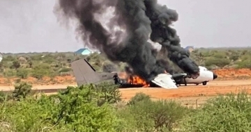 No casualties as a cargo plane crashes in Somalia