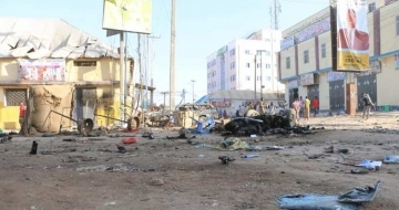 Three killed in suicide bombing outside Somalia hotel