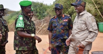 Kenya’s defence minister visit KDF troops in Somalia