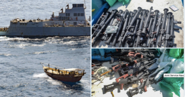 US warship Seizes Illicit Weapons off Somalia coast