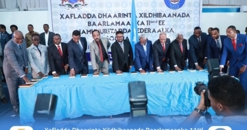 Somalia swears in new parliament after more than a year of delay