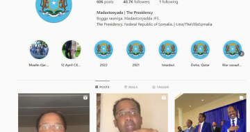 Villa Somalia’s Instagram account hacked, hacker posts videos