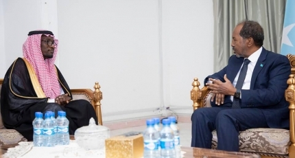 Hassan Sheikh meets with Saudi and Qatari ambassadors