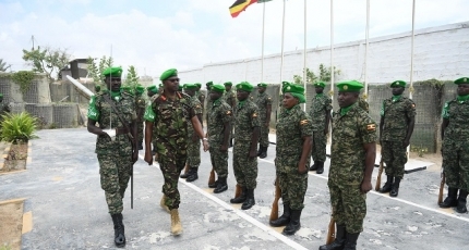 AU mission fetes Ugandan troops for pacifying Somalia