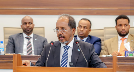 Somali president briefs the parliament on his foreign trips