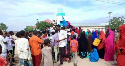 Anti-Jubaland leader protest held in a Somali border town 