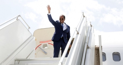 Somali president leaves for UAE on two-day visit