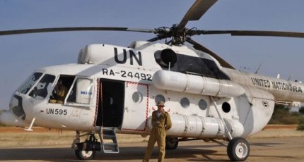 UN-chartered Russian helicopter under fire in Somalia, no causalties reported