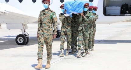 Body of late ex-Somali leader laid to rest at state funeral