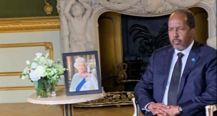 Somali president arrives in London for Queen’s funeral