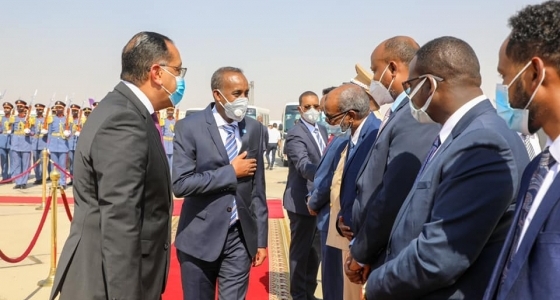 Somali PM arrives in Egypt for talks with Al-Sisi
