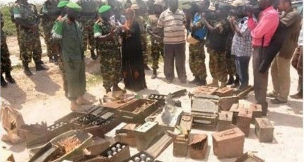 Somalia: Weapons haul seized from ‘al Shabaab’ suspects in Mogadishu